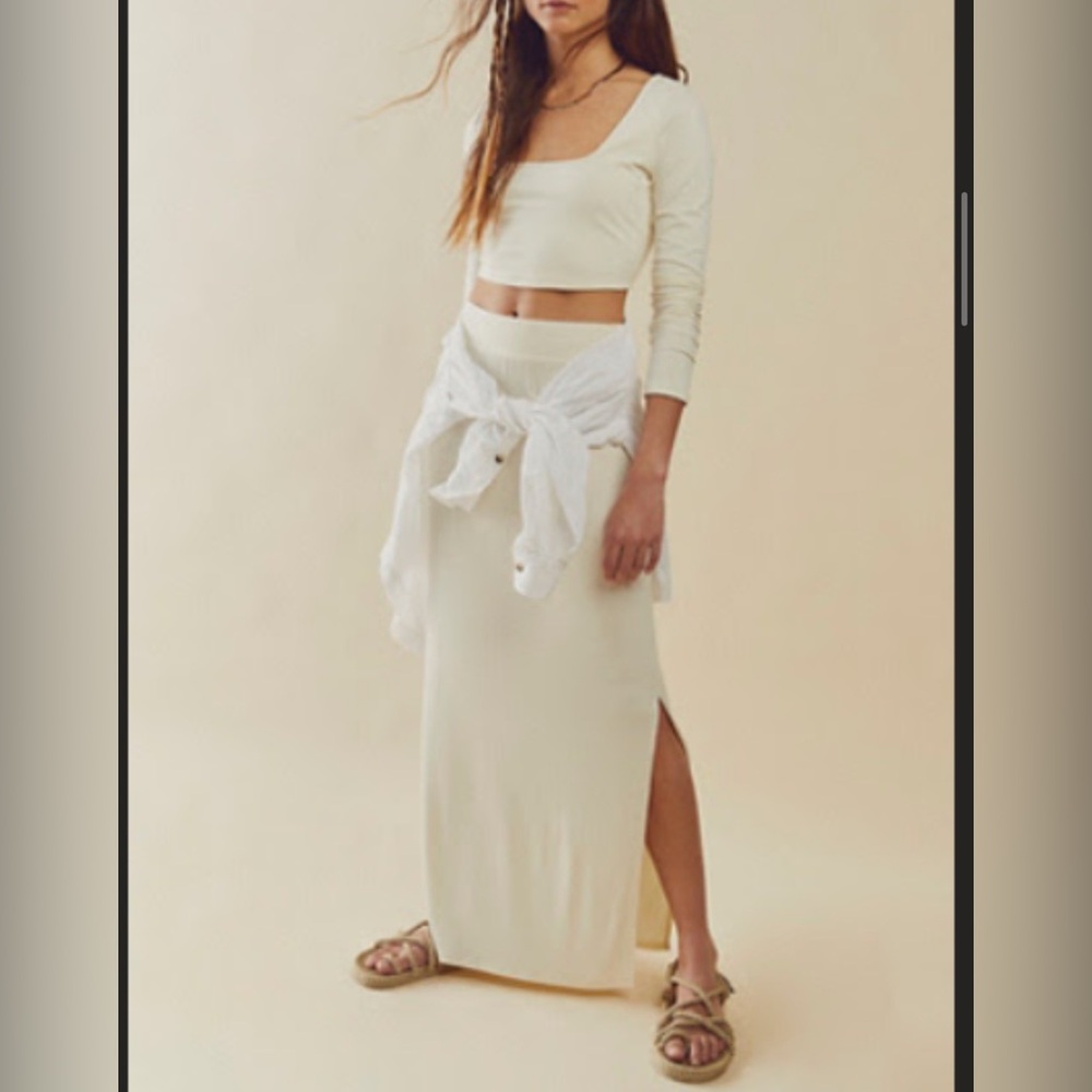 New Free People Top and Skirt Set